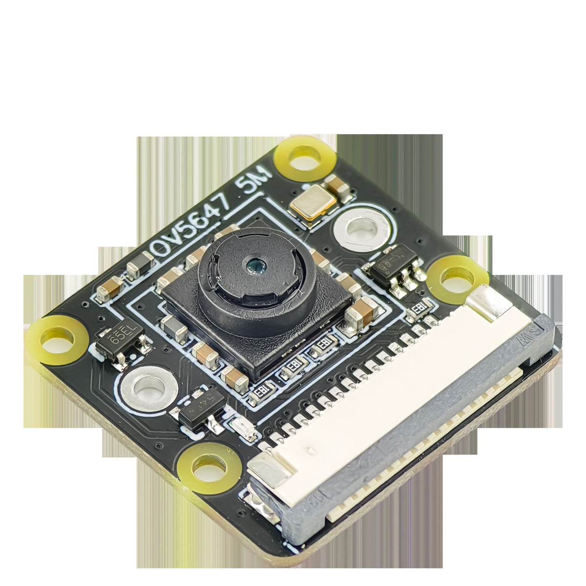 Módulo de cámara CSI OV5647 5MP para Raspberry Pi 4B/5B – 1080p 30 fps, gran angular 150°, cable FPC plug-and-play – IA, seguridad y robótica