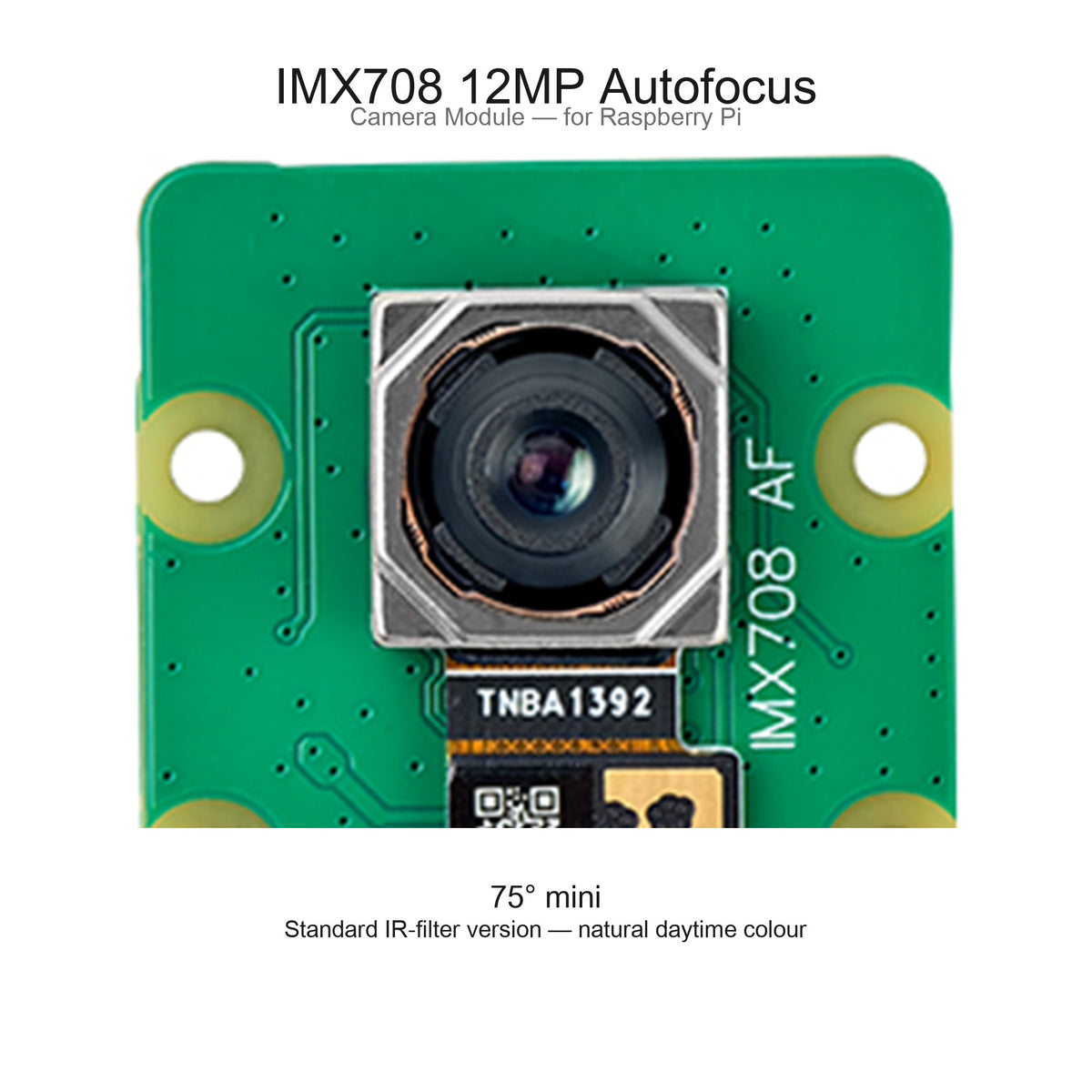Módulo de cámara CSI IMX708 12MP – Enfoque automático