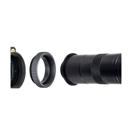 IMX296 module with adapter ring and microscope-style lens tube