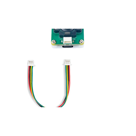 Close view of OV5695 camera USB port and multicolor cable